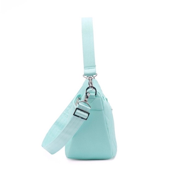 NWT Lug harmony matte mint green VL crossbody messenger bag detachable strap - Picture 3 of 14